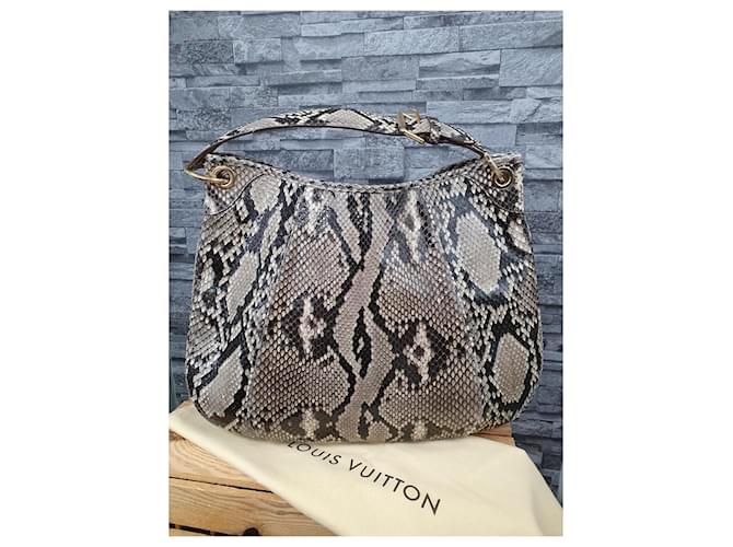 Galliera Louis Vuitton Borsa a Spalla in Pelle Python Galleria GM - vista 3