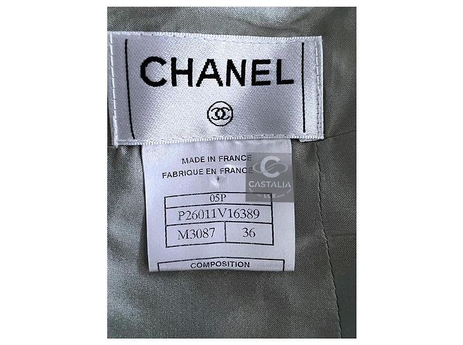 Chanel Jupe en tweed pastel à 6K$ Multicolore - vue 9