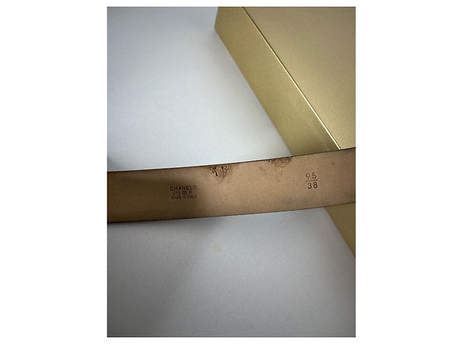 Chanel Herren Gürtel Größe 95cm Schwarz - Ansicht 11