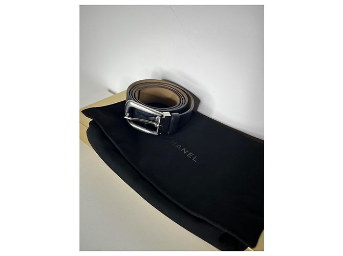 Chanel Herren Gürtel Größe 95cm Schwarz - Ansicht 2
