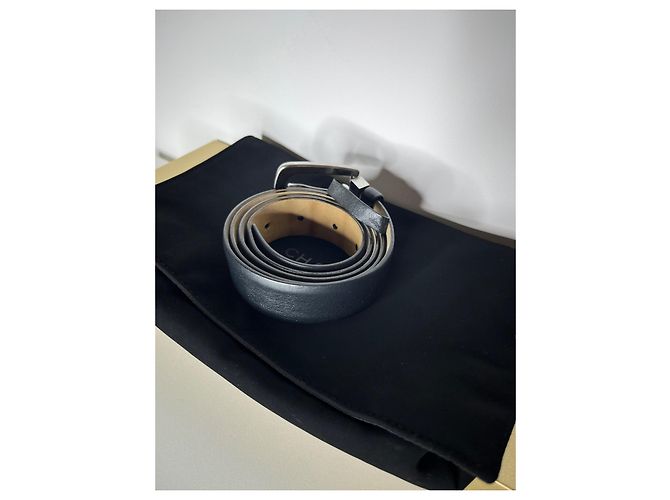 Chanel Herren Gürtel Größe 95cm Schwarz - Ansicht 3