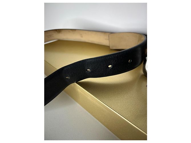 Chanel Herren Gürtel Größe 95cm Schwarz - Ansicht 8