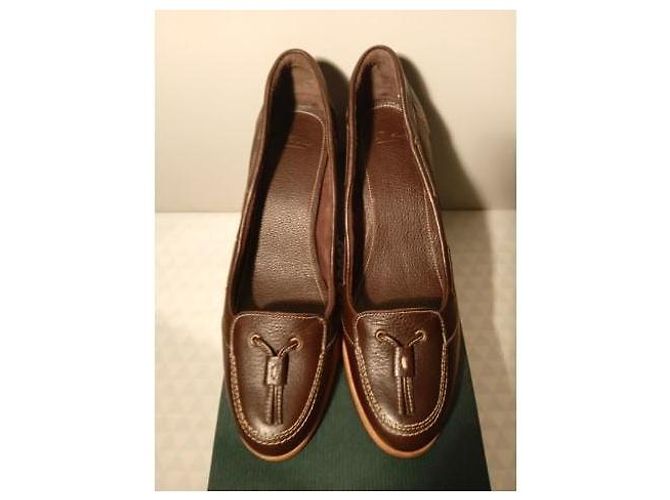 Paraboot Pumps aus Leder in Schokolade Größe 38 - Ansicht 2