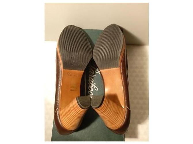 Paraboot Pumps aus Leder in Schokolade Größe 38 - Ansicht 5