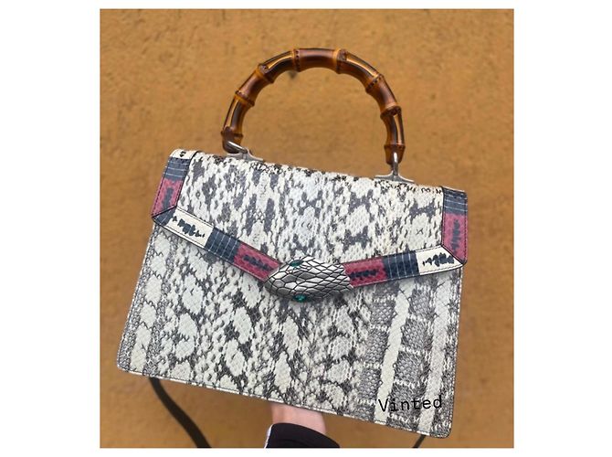 Bolsa de mão Gucci Lilith em pele de python Impressão em python - vista 12