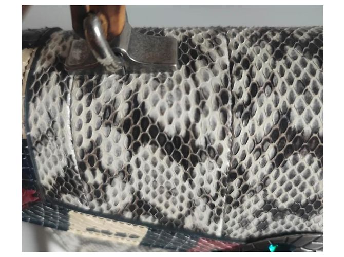Bolsa de mão Gucci Lilith em pele de python Impressão em python - vista 6