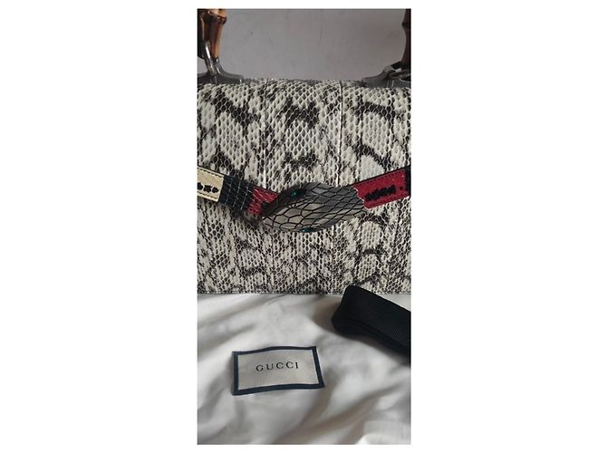 Bolsa de mão Gucci Lilith em pele de python Impressão em python - vista 7