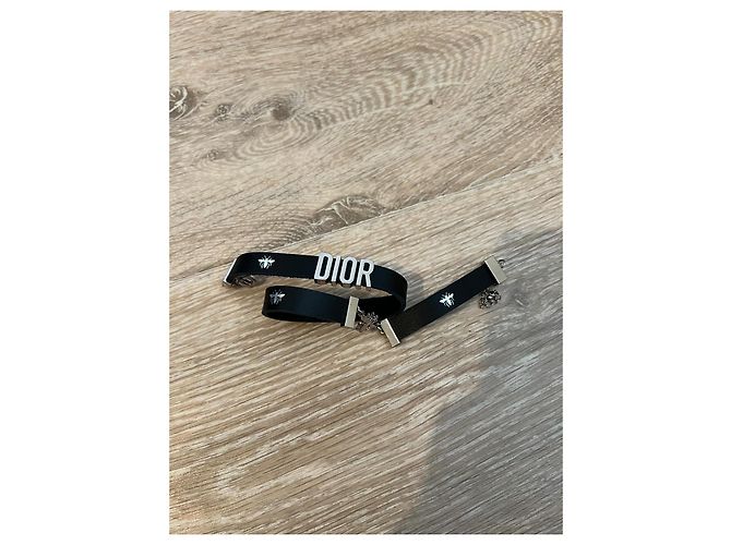 Bracciale Dior a doppio giro ape Argento Silver hardware - vista 5