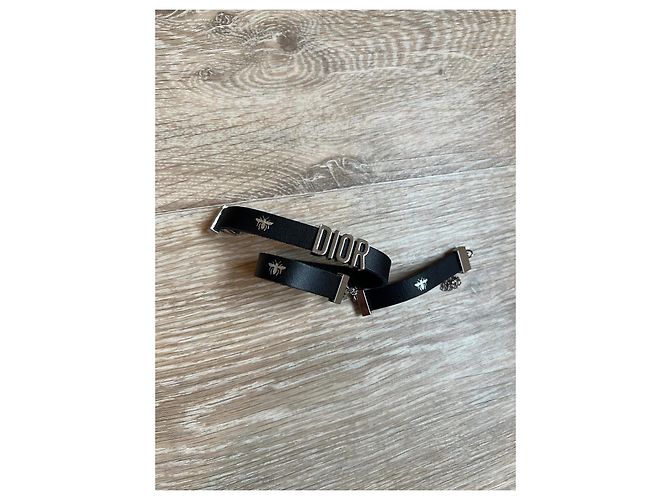 Bracciale Dior a doppio giro ape Argento Silver hardware - vista 6