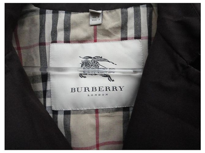 Gabardina Burberry London Marrón Oscuro - vista 3