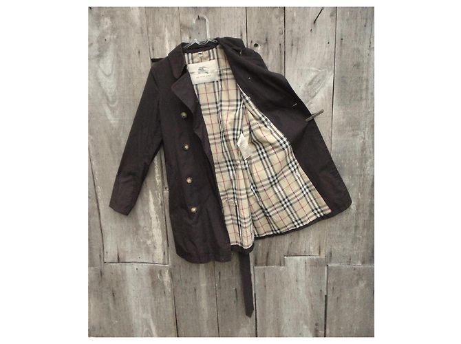 Gabardina Burberry London Marrón Oscuro - vista 4