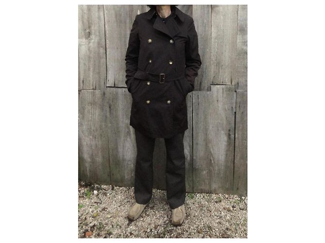 Gabardina Burberry London Marrón Oscuro - vista 8