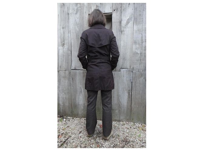 Gabardina Burberry London Marrón Oscuro - vista 9