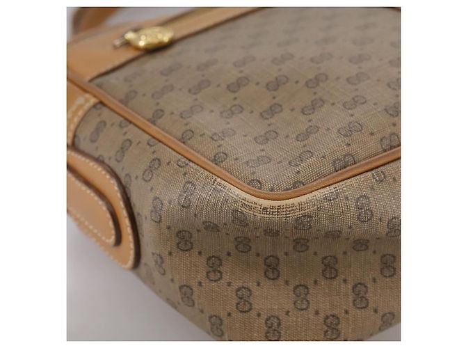 GUCCI Micro GG Supreme Web Sherry Line Borsa a Spalla PVC Beige Rosso Auth th5563 - vista 8