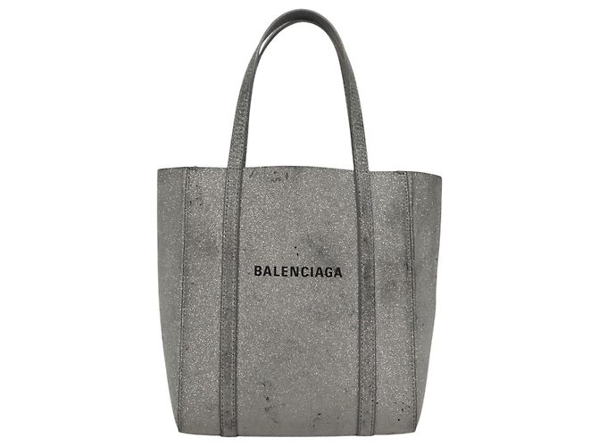 Borsa a mano in pelle BALENCIAGA Everyday XXS 2way Argento Auth bs21056 - vista 13