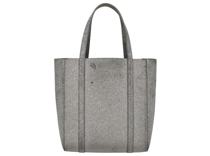 Borsa a mano in pelle BALENCIAGA Everyday XXS 2way Argento Auth bs21056 - vista 2
