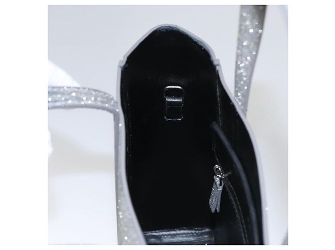 Borsa a mano in pelle BALENCIAGA Everyday XXS 2way Argento Auth bs21056 - vista 20