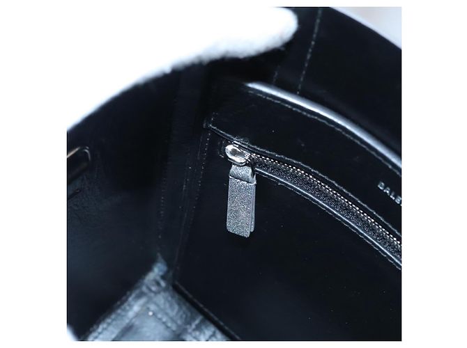 Borsa a mano in pelle BALENCIAGA Everyday XXS 2way Argento Auth bs21056 - vista 21