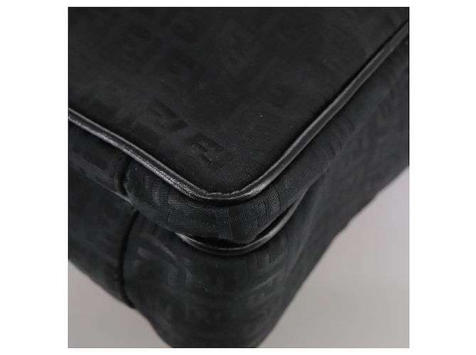 FENDI Zucchino Canvas Aktentasche Schwarz Auth bs20925 - Ansicht 15