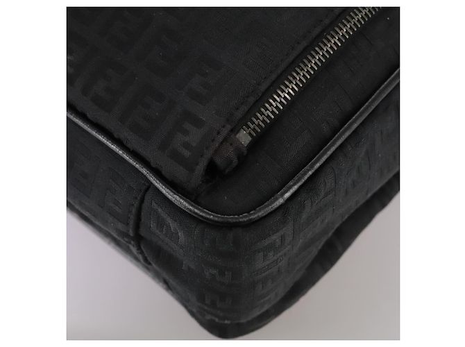 FENDI Zucchino Canvas Aktentasche Schwarz Auth bs20925 - Ansicht 17