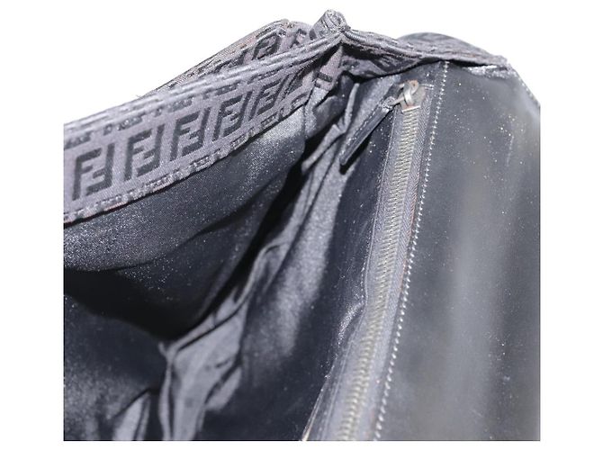 FENDI Zucchino Canvas Aktentasche Schwarz Auth bs20925 - Ansicht 20