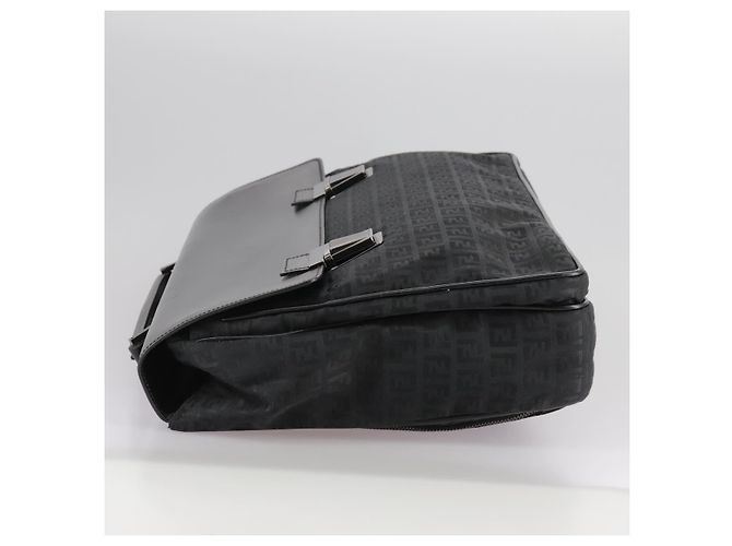 FENDI Zucchino Canvas Aktentasche Schwarz Auth bs20925 - Ansicht 3