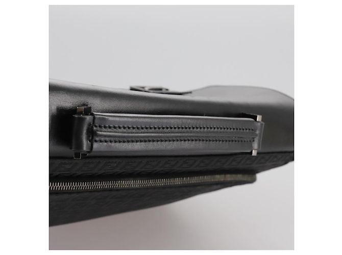 FENDI Zucchino Canvas Aktentasche Schwarz Auth bs20925 - Ansicht 7