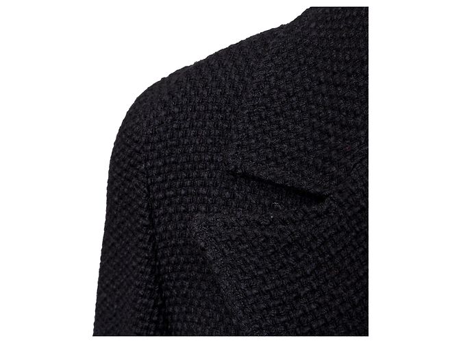 Valentino Conjunto de lana de boutique con botones de tortuga Negro - vista 12