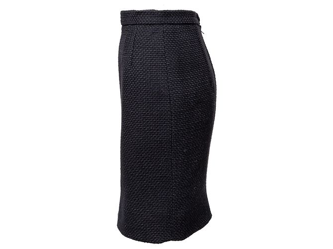 Valentino Conjunto de lana de boutique con botones de tortuga Negro - vista 7