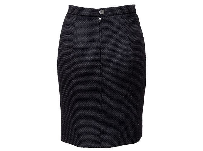 Valentino Conjunto de lana de boutique con botones de tortuga Negro - vista 8