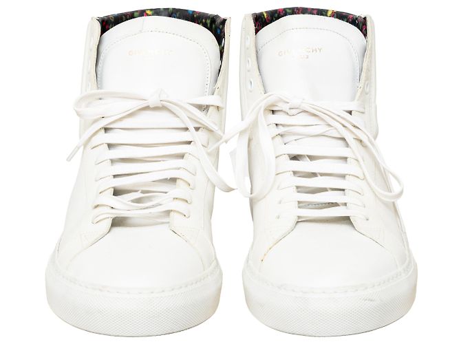 Sneakers alte in pelle Givenchy Bianco - vista 3