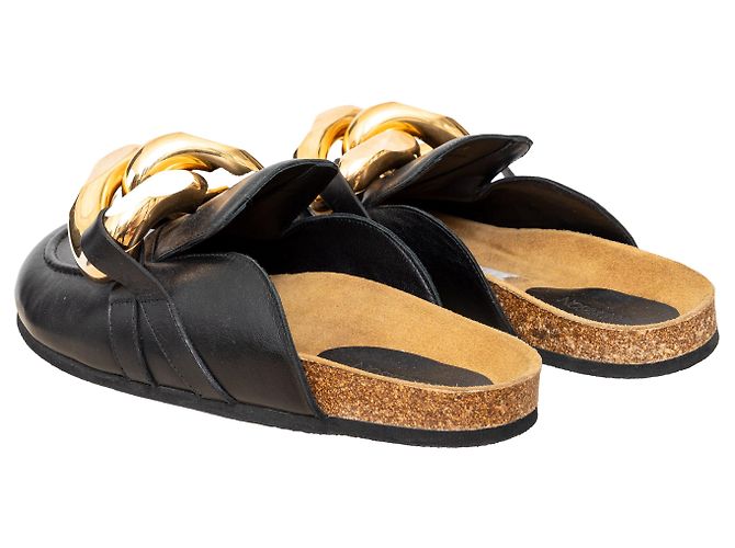 Mule in pelle JW Anderson Nero - vista 2