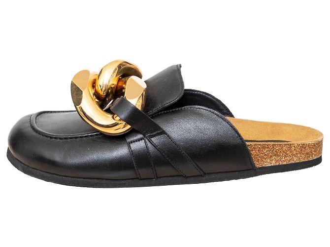 Mule in pelle JW Anderson Nero - vista 5