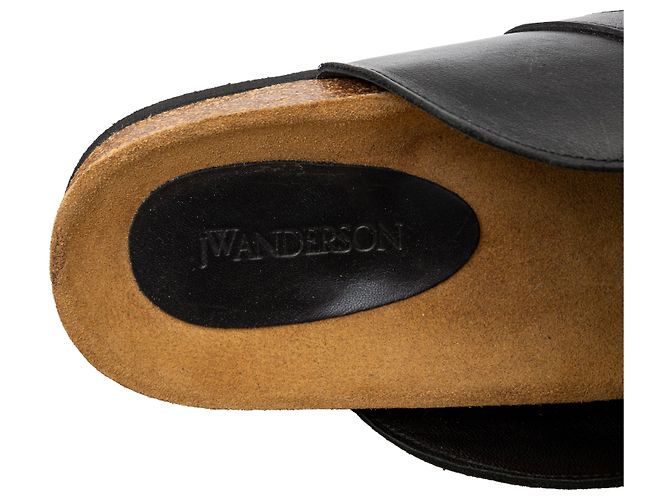 Mule in pelle JW Anderson Nero - vista 7