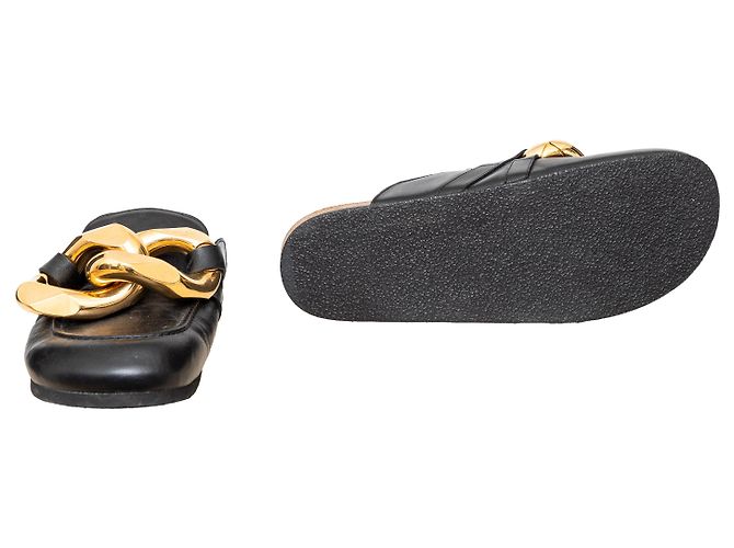 Mule in pelle JW Anderson Nero - vista 8