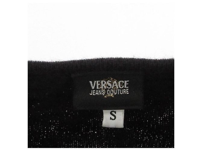 Suéter Versace Black Animalier - Años 2000 Negro - vista 4
