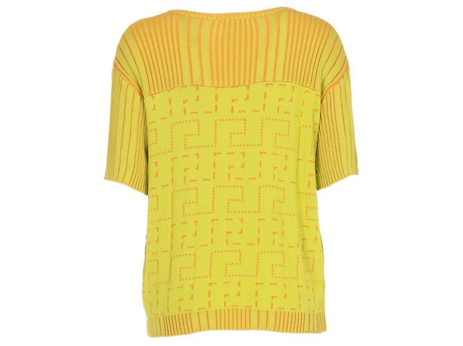 Top de punto amarillo de Versace - años 2000 - vista 2