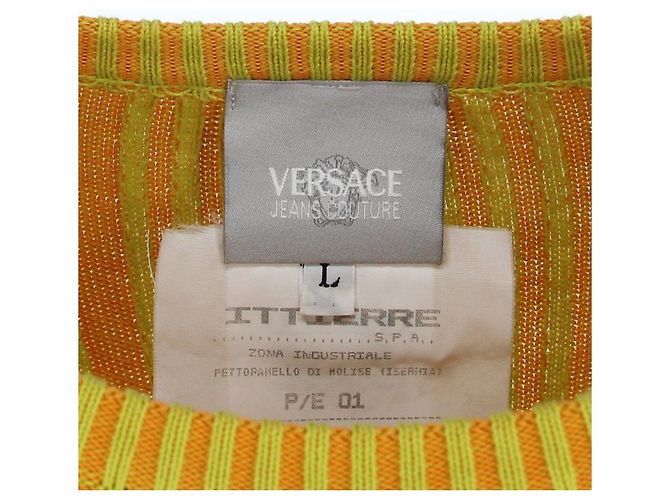 Top de punto amarillo de Versace - años 2000 - vista 5