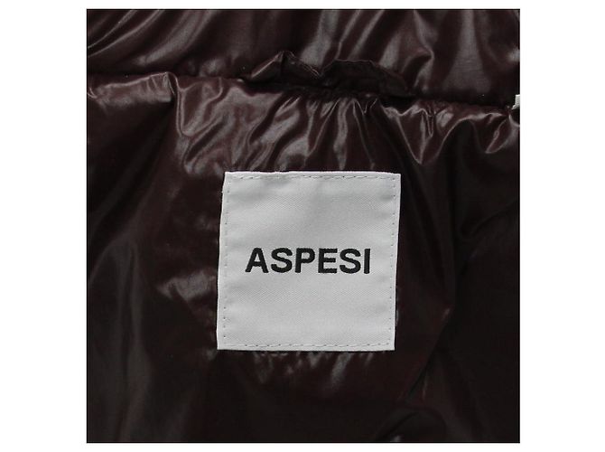 Aspesi Burgunder gesteppte Nylon-Decke - 2020er Jahre Bordeaux - Ansicht 6