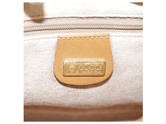 Gucci Borsa a spalla Micro GG Supreme in PVC beige e oro 007 904 0095 Auth bs21045 D'oro - vista 20