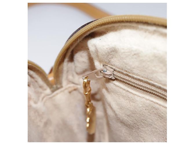 Gucci Borsa a spalla Micro GG Supreme in PVC beige e oro 007 904 0095 Auth bs21045 D'oro - vista 23