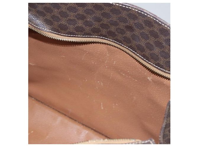 Céline Borsa a mano in tela Macadam CELINE in pelle PVC marrone oro Auth yk16623 D'oro - vista 12