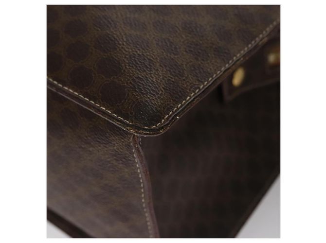 Céline Borsa a mano in tela Macadam CELINE in pelle PVC marrone oro Auth yk16623 D'oro - vista 9