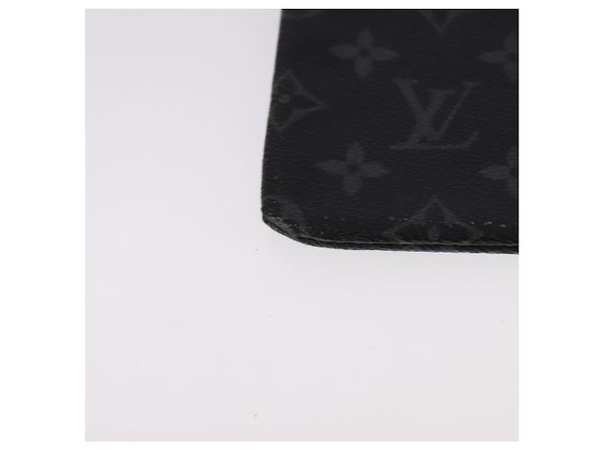 CUSTODIA PER IPHONE LOUIS VUITTON Monogram Eclipse Fragment M64449 LV Auth 107928 Monogramma - vista 15