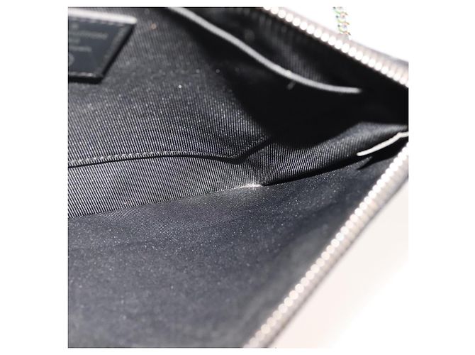 CUSTODIA PER IPHONE LOUIS VUITTON Monogram Eclipse Fragment M64449 LV Auth 107928 Monogramma - vista 18