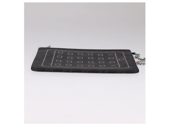 CUSTODIA PER IPHONE LOUIS VUITTON Monogram Eclipse Fragment M64449 LV Auth 107928 Monogramma - vista 5