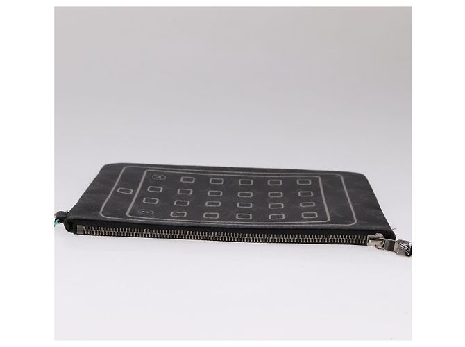 CUSTODIA PER IPHONE LOUIS VUITTON Monogram Eclipse Fragment M64449 LV Auth 107928 Monogramma - vista 6