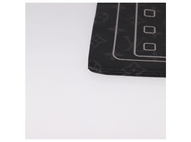 CUSTODIA PER IPHONE LOUIS VUITTON Monogram Eclipse Fragment M64449 LV Auth 107928 Monogramma - vista 9