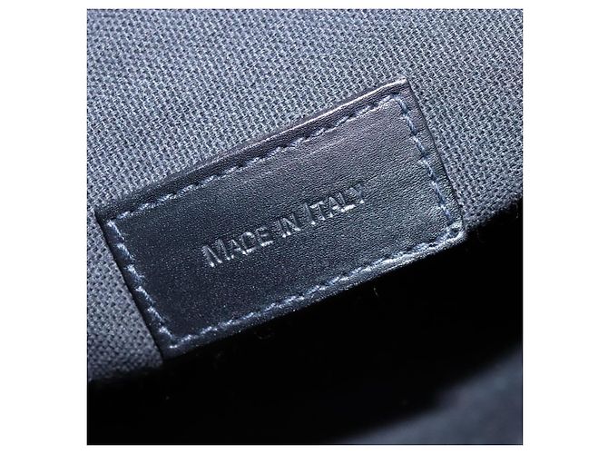 Borsa a spalla in pelle nera Auth am7339 di BURBERRY Nero - vista 11
