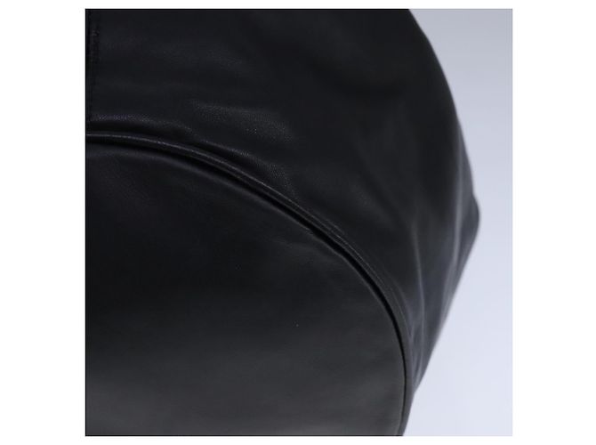 Borsa a spalla in pelle nera Auth am7339 di BURBERRY Nero - vista 14